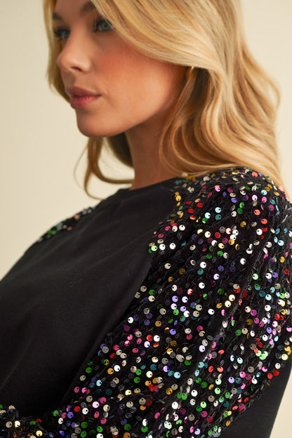 Sequin confetti Sweatshirt