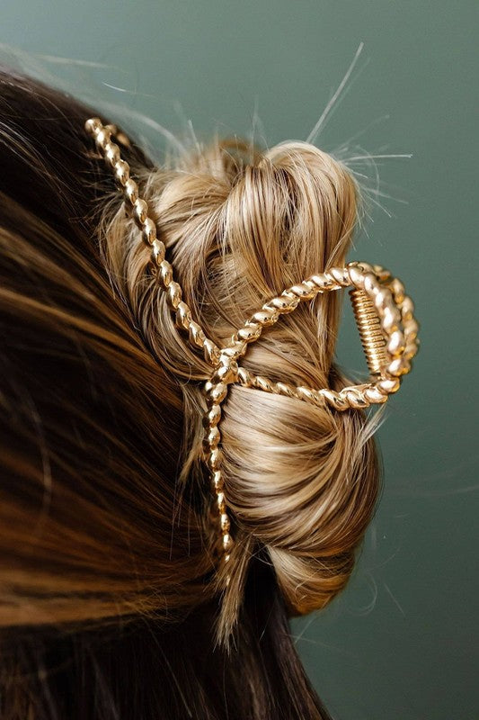 Gold hair clip